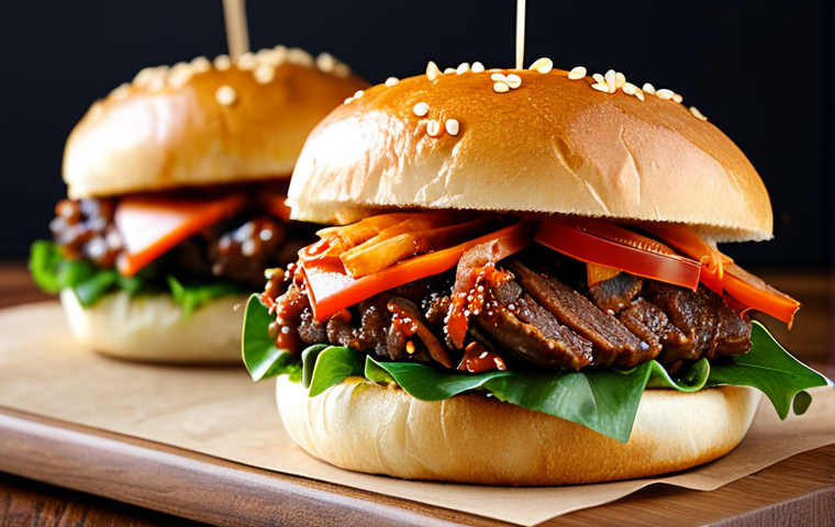 퓨전 샌드위치 지역별 인기 메뉴 - **

A vibrant "Pan Bagnat Niçois," vegetarian style. Grilled Mediterranean vegetables, fresh goat ch...