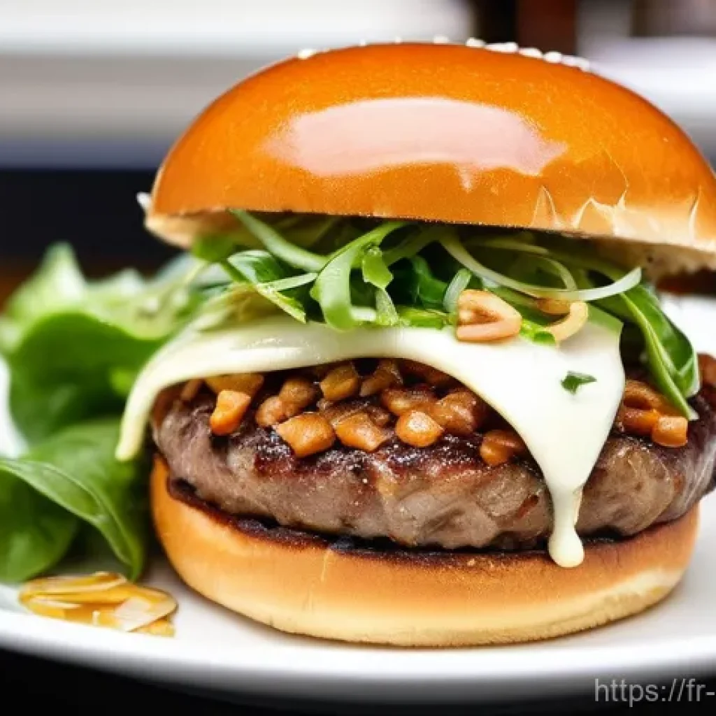 퓨전 패스트푸드 인기 브랜드 랭킹 - **Gourmet Parisian Fusion Burger Experience**
    An ultra-realistic, vibrant photograph capturing a...