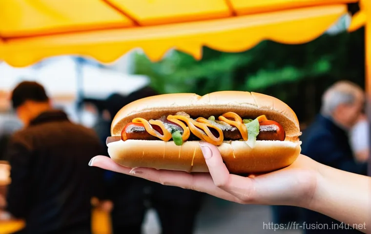 퓨전 패스트푸드의 다양한 메뉴 추천 - **Prompt 1: Parisian Fusion Lunch Scene**
    "A vibrant, eye-level shot of a bustling, modern fusio...