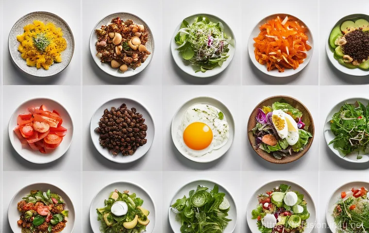 퓨전 치킨과 어울리는 사이드 추천 - The search results provide general inspiration for food photography, plating, and visual description...