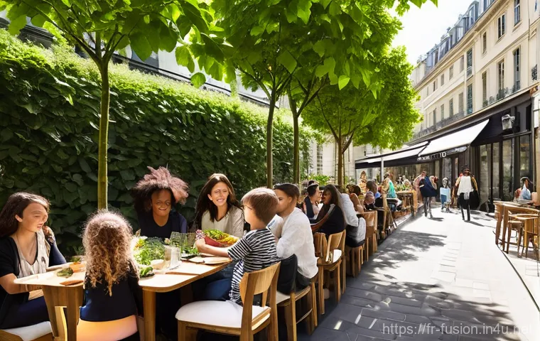 퓨전 패스트푸드와 로컬 재료 - **Prompt 2: The Harvest of Local French Ingredients for "Fast-Good"**
    "A dynamic and cheerful sc...