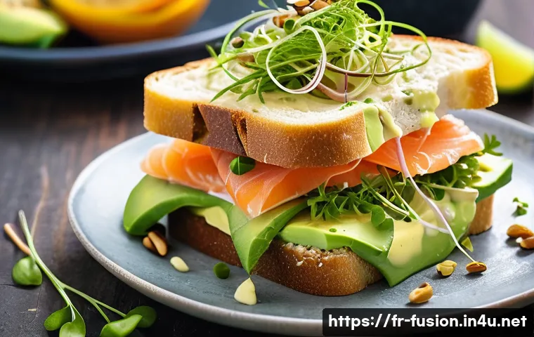 퓨전 샌드위치 브랜드별 영양 분석 관련 이미지 1